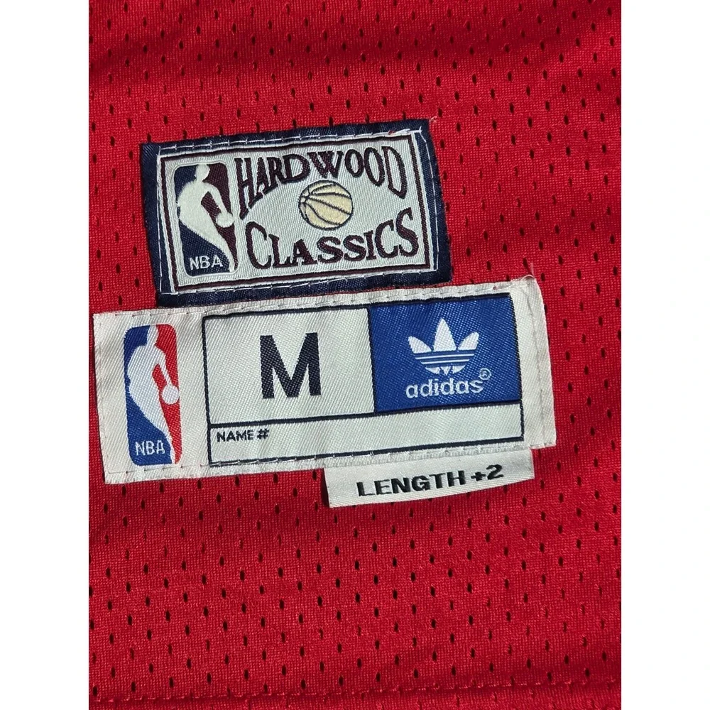Adidas NBA Hardwood Classics Detroit Pistons Grant Hill 33 Red Jersey Mens M